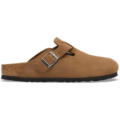 Leren klompen Birkenstock Boston Suede