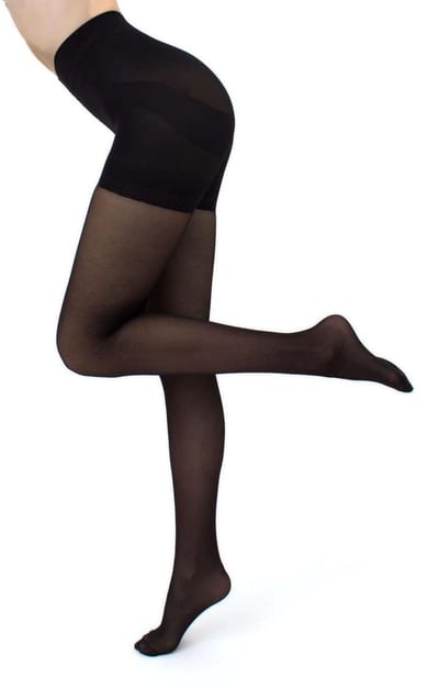Giulia Panty - Effect Up 40 - In Shape - Corrigerend - Buik - Billen - Taille - Heupen - 40 Den - Medium - Zwart