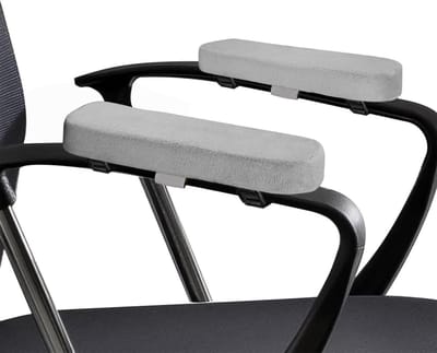 Ergonomische Armsteun Kussens voor Kantoor- en Gamingstoelen - Zacht en Comfortabel - 2 Stuks (Grijs)