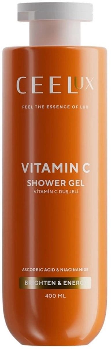CEELUX Vitamin C Shower Gel - Verhelderende douchegel met vitamine C & niacinamide - Voor stralende en frisse huid - Alle huidtype 400 ml