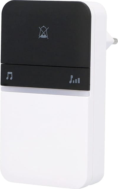 Draadloze Deurbel - Gong Systeem - Melding Ontvangen - 16 Melodieën Instelbaar - IP44 Spatwaterdicht - Wit