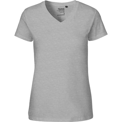 Neutral Ladies´ V-Neck T-Shirt NE81005 - Sport Grey - XS