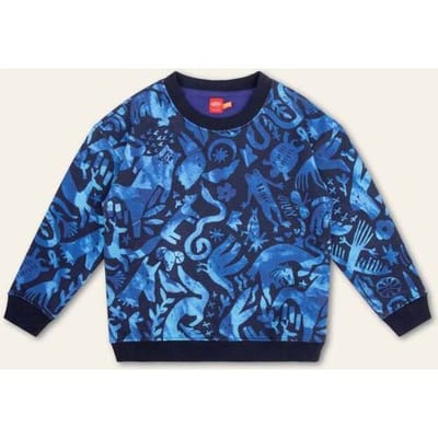 Oilily Harper Sweater- maat98/3T Porcelain Blauw