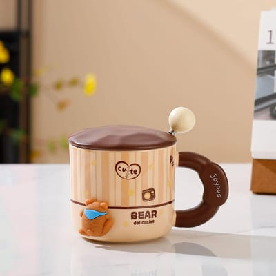 Creatieve DIY Mok Koppel Waterbeker Koffiekop Hoge Precisie Keramische Mok Souvenir Schattige Dier Mok 301-400ml