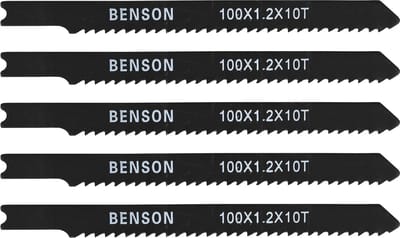 Benson Universele decoupeerzaagbladen - U schacht - 65 MN staal - 5-delig - voor hout