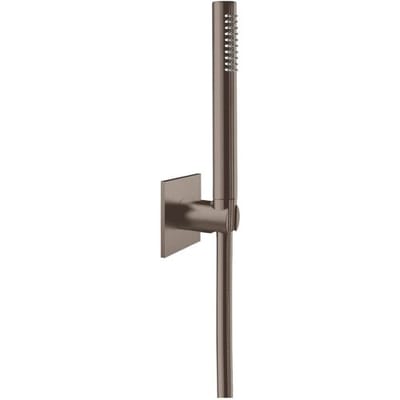 Herzbach DESIGN iX PVD tub set with cone holder seven square 21.914000.2.40