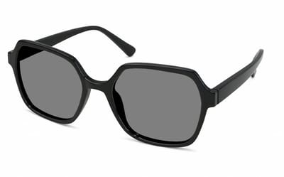 Vista Bonita MIRA – Zonneleesbril UV400 – Sterkte +0.50 – Kleur Black Vibe – Oversized model - lichtgewicht montuur – Goede pasvorm – Met flexveren - Inclusief etui en doekje