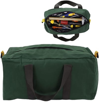 Dailygoods- Gereedschapstas Grote Capaciteit - Draagbare Canvas - Waterdichte Opbergtas - Multifunctioneel - Slijtvast - Hoog Draagvermogen