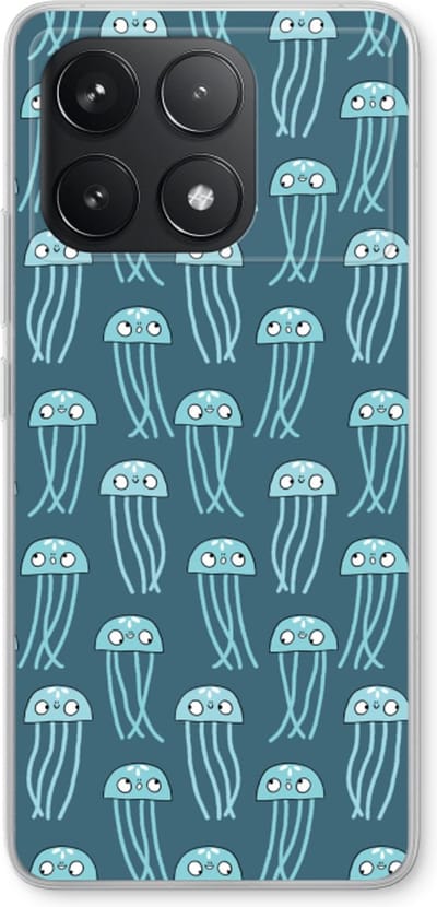 Case Company® - Hoesje geschikt voor Xiaomi Poco F6 Pro hoesje - Kwallie - Soft Cover Telefoonhoesje - Bescherming aan alle Kanten en Schermrand