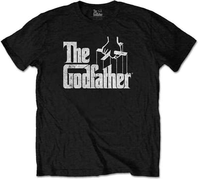 The Godfather - Logo White Heren T-shirt - 3XL - Zwart