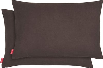 Blumtal Chenille Kussenslopen - Set van 2 - Zacht en met Blinde Rits - Kussenhoes 30 x 50, Donkerbruin