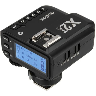 Godox X2T-O TTL draadloze flitstrigger 1/8000s HSS 2.4G draadloze triggerzender voor Olympus zwart