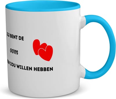 Akyol - jij bent de oom die iedereen zou willen hebben koffiemok - theemok - blauw - Oom - geweldige oom - liefste oom - verjaardag - cadeau - kado - bedankje - geschenk - 350 ML inhoud