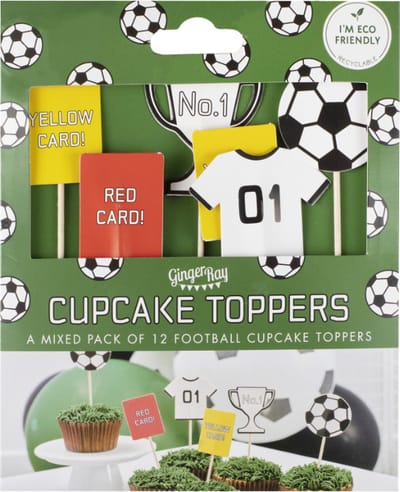 Ginger Ray - Ginger Ray - Cupcake topper voetbal