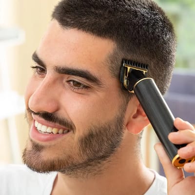 Professionele oplaadbare tondeuse met accessoires InnovaGoods Triher