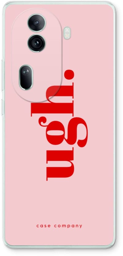 Case Company® - Hoesje geschikt voor Oppo Reno 11 Pro hoesje - Ugh - Soft Cover Telefoonhoesje - Bescherming aan alle Kanten en Schermrand