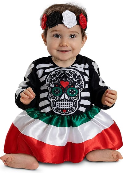 FUNIDELIA Catrina Kostuum voor baby - Maat: 50 - 68 cm - Zwart