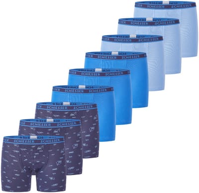 Schiesser Jongens shorts / pants 9 pack Kids Boys 95/5 Cotton