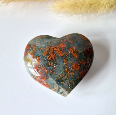 Druzy Rode Mosagaat Hart 6-8cm – #26 (perfect voor Valentijn)