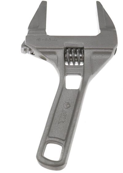 Dailygoods- Steeksleutel 200mm - Verstelbare Steeksleutel - Steeksleutelhouder - Lichtgewicht Aluminium - Geschikt voor Loodgieterswerk - Schokbestendig Ontwerp - Verstelbare Sleutel