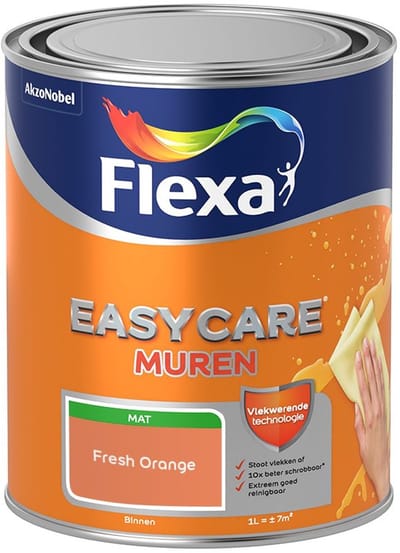 Flexa - Easycare Muren - Fresh Orange - Mengverf - 1 L