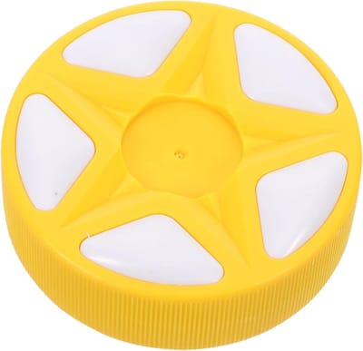 Hockey Puck - Sportbal Training - Vaardigheden Verbeteren - Hoge Zichtbaarheid - 7.5 x 7.5 x 3.5 cm - Geel