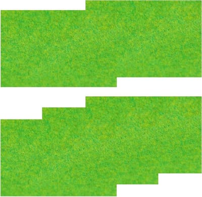 Set van 5 Kunstgras Matten 20x30cm voor Modelspoor en Landschapsontwerp - Natuurlijke Graslook en Decoratieve Tuinmatten