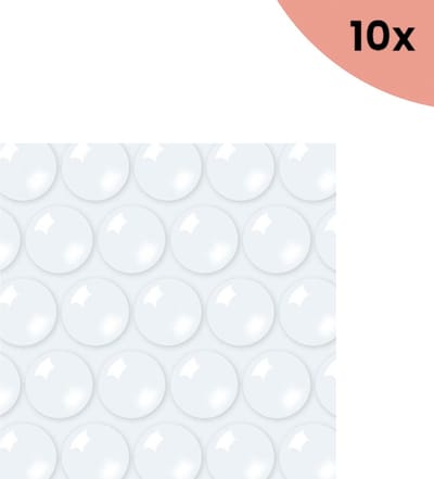 10x Luchtkussenfolie Raadhuis rol 50cm x 5m