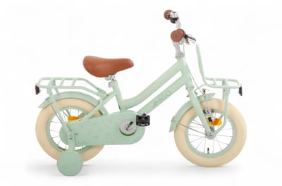 AMIGO Bella Meisjesfiets - Kinderfiets voor Meisjes - 12 Inch 21 cm - Terugtraprem - Groen