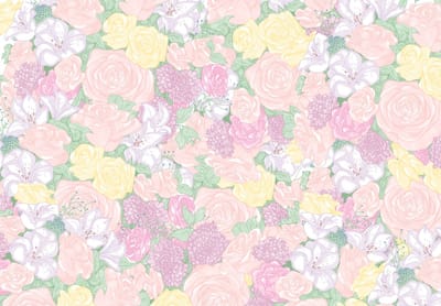 Fotobehang Bloemen Rozen XXL – posterbehang – 368 x 254 cm - Zacht Roze Lila