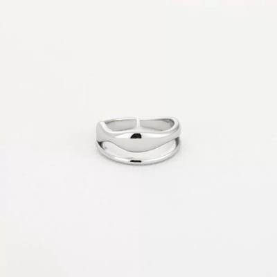 Bijoutheek Ring (Sieraad) Dubbel Zilver