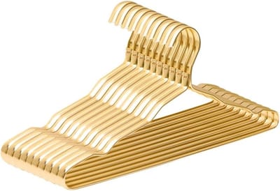 Kledinghangers - Kast organizers - Garderobe organiseren - Ruimtebesparend ontwerp - 10 stuks - Goud
