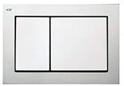 Tece WC-bedieningsplaat base, dubbele hoeveelheidstechniek, 1 stuks, chroom mat, 9.240.702