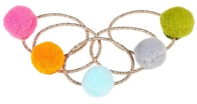 Souza Haarelastiekjes Puck (5 stuks, kaartje, 1 kaartje).