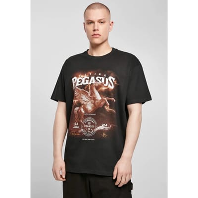 Mister Tee - Pegasus Oversize Heren Tshirt - S - Zwart