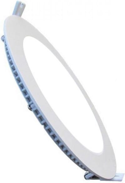 LED Downlight Inbouwspot - Kingtron Thin - 12W 1120lm 120° Bundelhoek - Helder/Koud Wit 6500K - IP40 - Rond - Wit - Ø170mm Buitenmaat - Ø150mm Zaagmaat