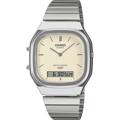 Casio Casio Collection Vintage AQ-240E-7A2EF Horloge - Staal - Zilverkleurig - Ø 35 mm