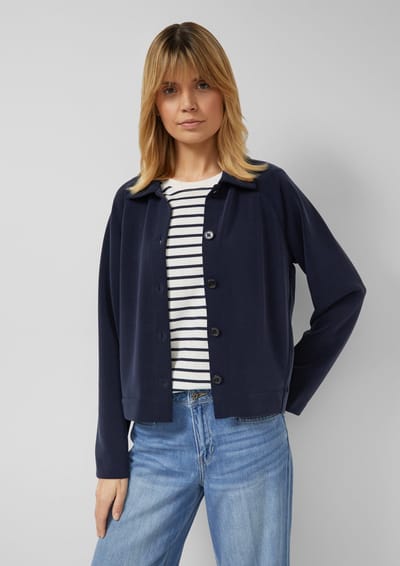 s.Oliver - female - Sweaterjack met korte mouwen in Scuba