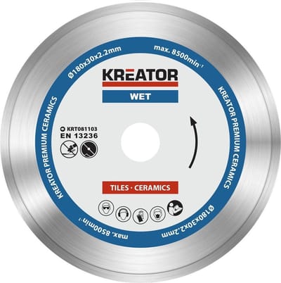 Kreator  KRT081103  Diamantschijven set – Ø180MM – universeel