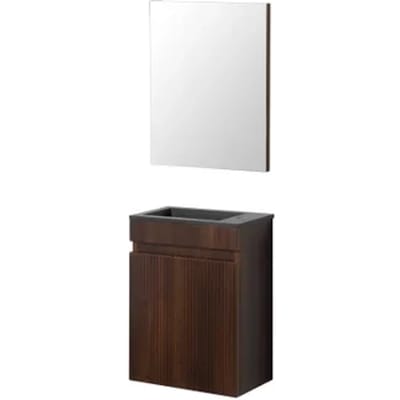 Aquazuro Fonteinmeubelset Napoli Notelaar Geribbeld 40cm