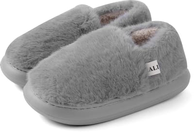 Dailygoody - Winterschoenen Dames en Heren - Antislip en Warm - Gevoerd en Pluche - Rubber Zool - Comfortabel en Ademend - Voor Binnen en Buiten