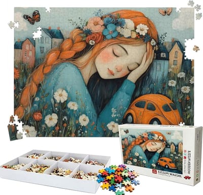 Legpuzzel 2000 stukjes - Volwassen puzzel - Ontspanning thuis - Lindehouten puzzelstukken - 99 x 70 cm - Multicolor