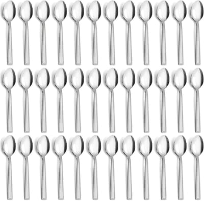 Set van 36 RVS Soeplepels - Hoogglans Gepolijst Bestek voor Thuis, Feesten en Restaurants - Vaatwasserbestendig, 7,6 inch