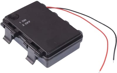 Batterijhouder met Schakelaar - 3x AA Houder - Waterdicht Gebruik - IP65 Bescherming - 9x6x2.4cm