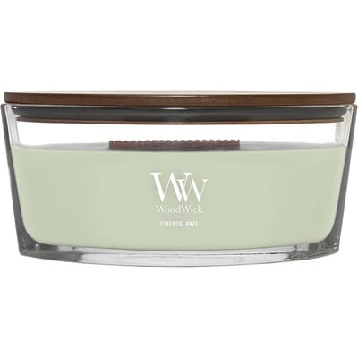 WoodWick Heartwick Flame Ellipse Geurkaars - Ethereal Haze - 50 branduren