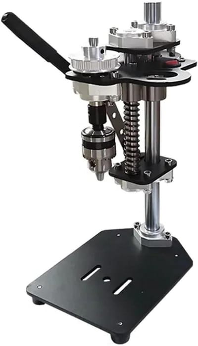 Kleine Boormachine - Werkbank Boor - Precisie Werk - Variabele Snelheid - 6.5mm Klauw - Zwart