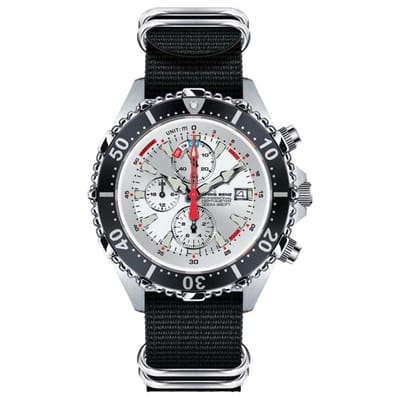 Chris Benz - CB-C300X-SI-NBS - Duikershorloge - Unisex - Quartz