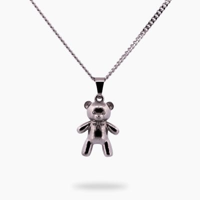 Pinchme Charms - Teddy beer bedel - Echt zilver - Handgemaakt in Nederland - Luxe cadeauverpakking - Ketting Sieraden
