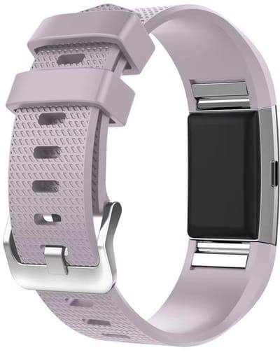 Lila Horlogebandje - Bandje geschikt voor Fitbit - Fitbit Charge 2 - Sportbandje - Lila paars - Large - Horlogeband - Excl. fitbit - Armband -Polsband - CHPN