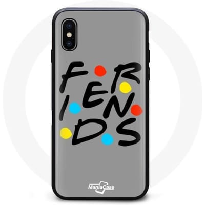 Zachte hoes - Friends - iPhone XS Max - Zwart - Unisex - Volwassene